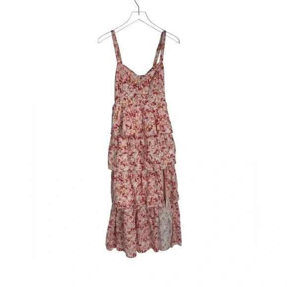Astr The Label Midsummer Eyelet Tiered Maxi Dress B642 - instermech.com